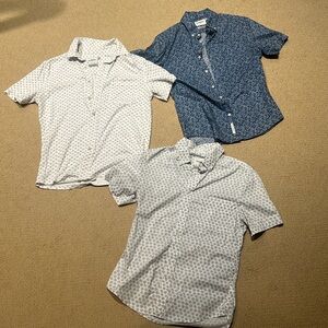 3 Men’s Floral Button Down Shirts Goodfellow & Co Size S